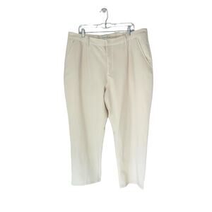 Abercrombie & Fitch Pants Cream Wide Leg Trouser Basic Neutral Classic Size‎ XL